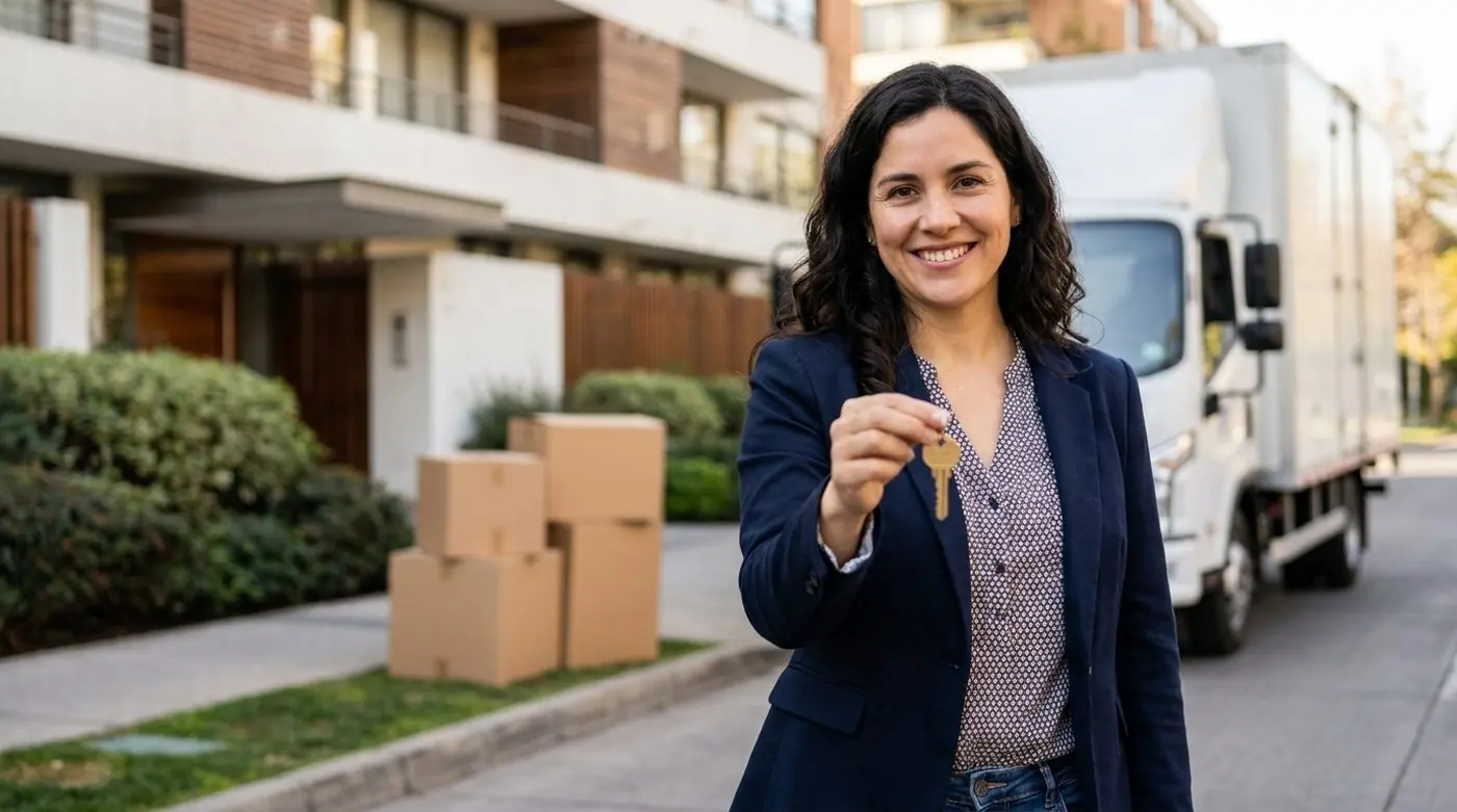 Clienta recién mudada a su nuevo hogar